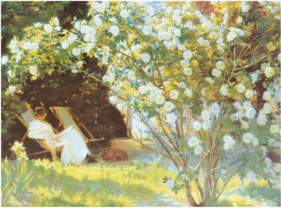 Les Roses - Peder Severin Kroyer Painting On Canvas